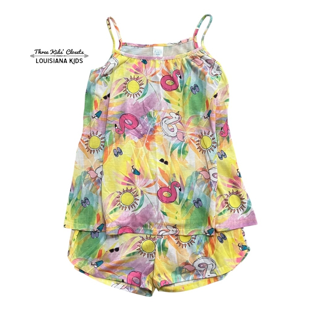 The Children’s Place XL (14Y) Colorful Kids' Summer Vacation Print Pajamas